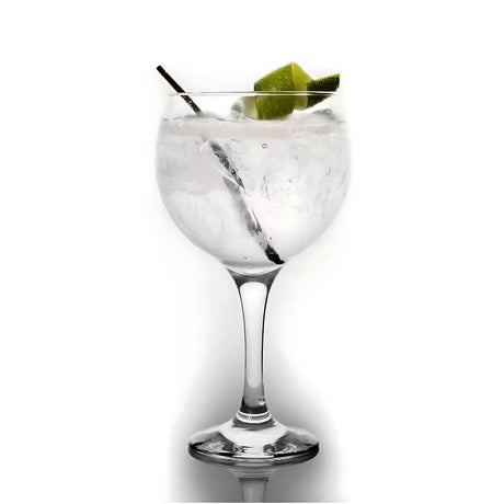 Set de 4 copas de gin tonic de vidrio transparente, 653 ml, diseño elegante y resistente, ideales para cócteles en eventos y reuniones.-2