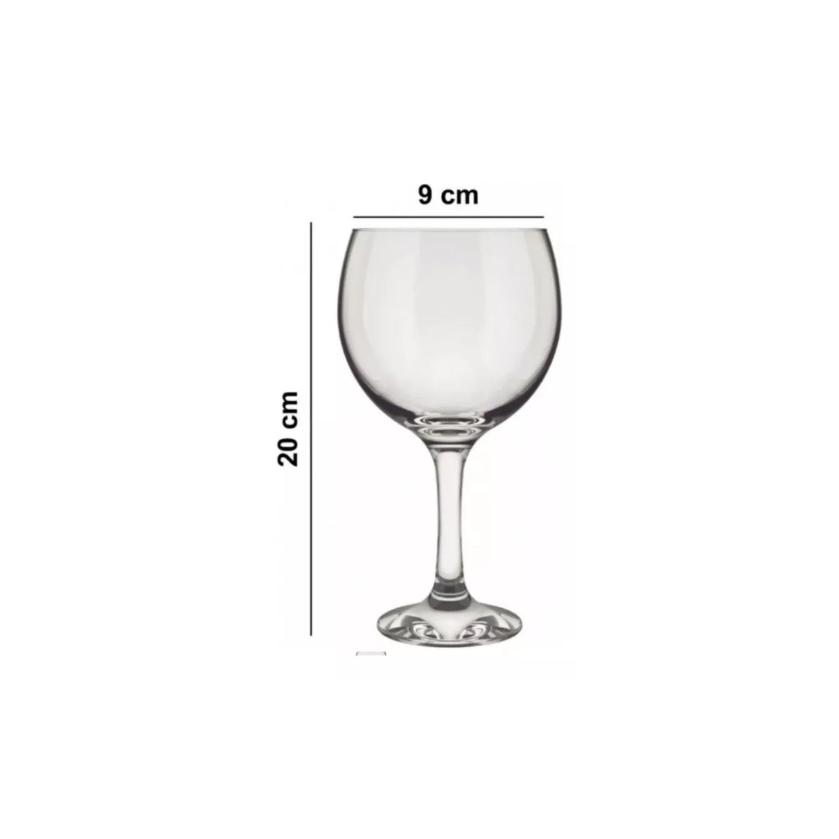 Copa de vidrio Nadir de 600 ml, transparente y ergonómica, ideal para Gin Tonic y cócteles. Resistente y apta para lavavajillas.-4