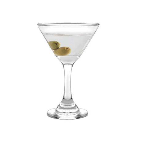 Copa Cocktail Martini Cristar de vidrio transparente, 270cc, elegante y duradera, ideal para servir cócteles en eventos formales e informales.-1