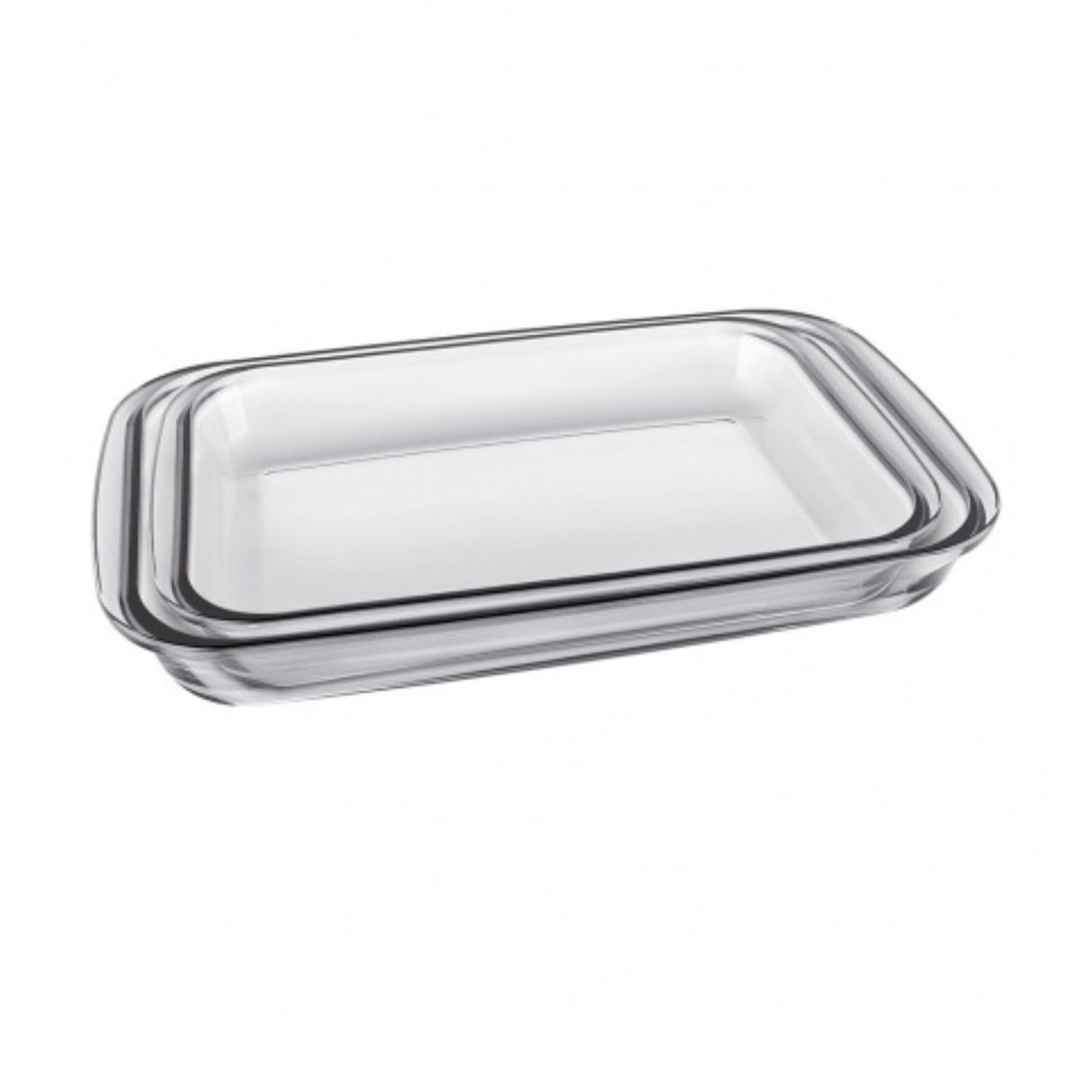 Asaderas rectangulares Marinex de vidrio templado, transparentes y aptas para horno, microondas y lavavajillas. Perfectas para gratinados y guisos.-3