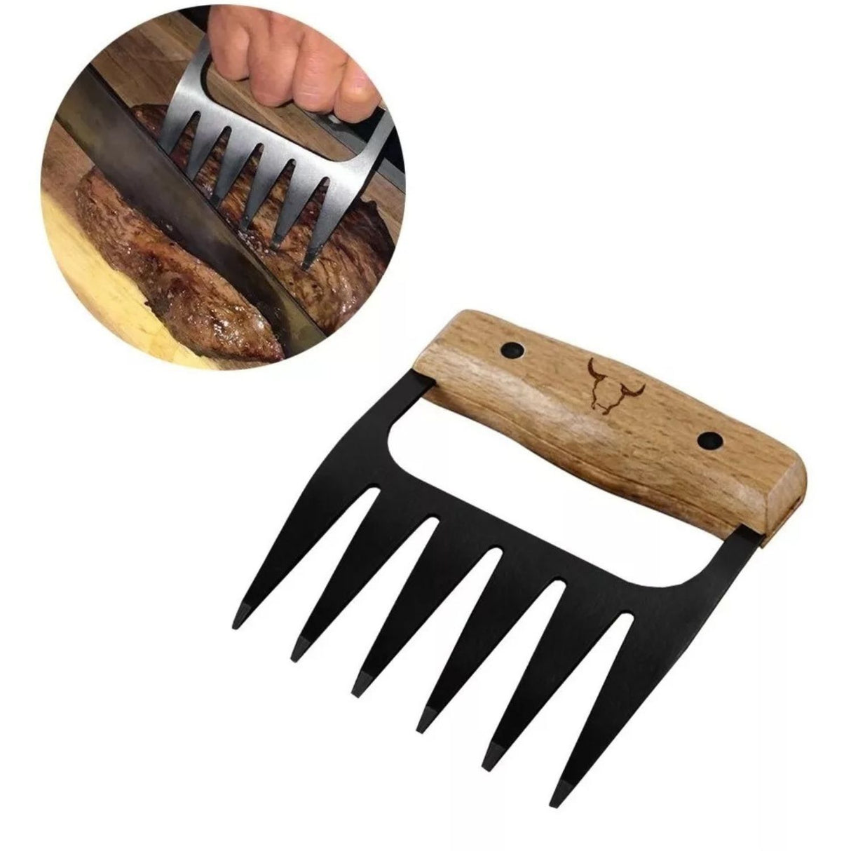 Garra Para Carne Wayu Meat Claw Acero Inoxidable Parrilla