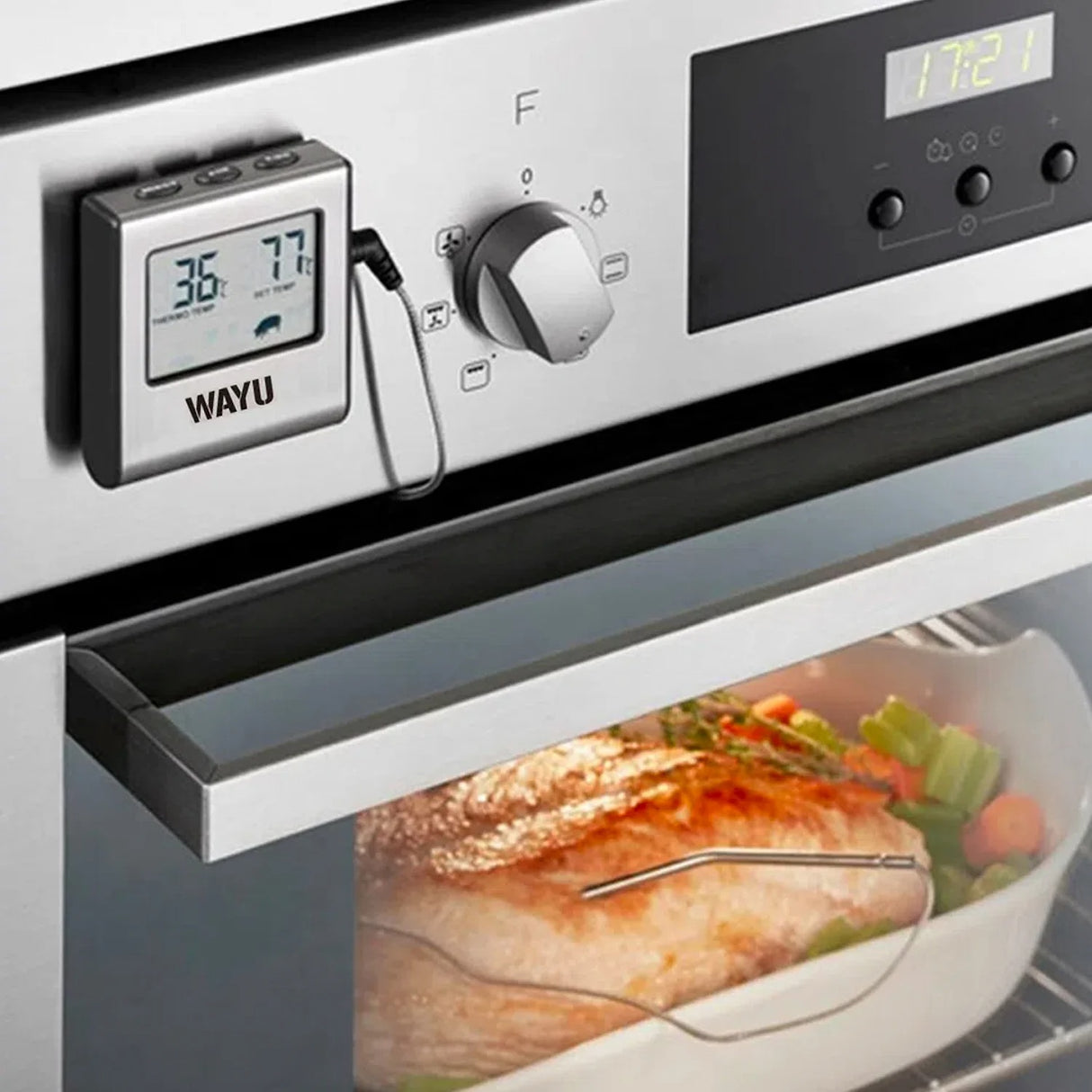 Termometro Para Carnes Wayu Marcador Temperatura Parrilla, ¡Consigue resultados deliciosos en cada preparación! ¡Compra ahora y mejora tu cocina!-4