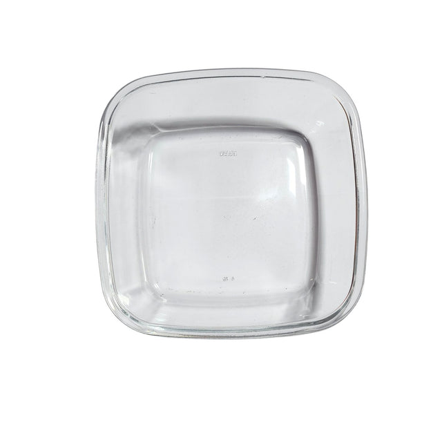 Set de 3 fuentes cuadradas de vidrio templado, aptas para horno y microondas, ideales para hornear y almacenar alimentos.-2-1-1-1