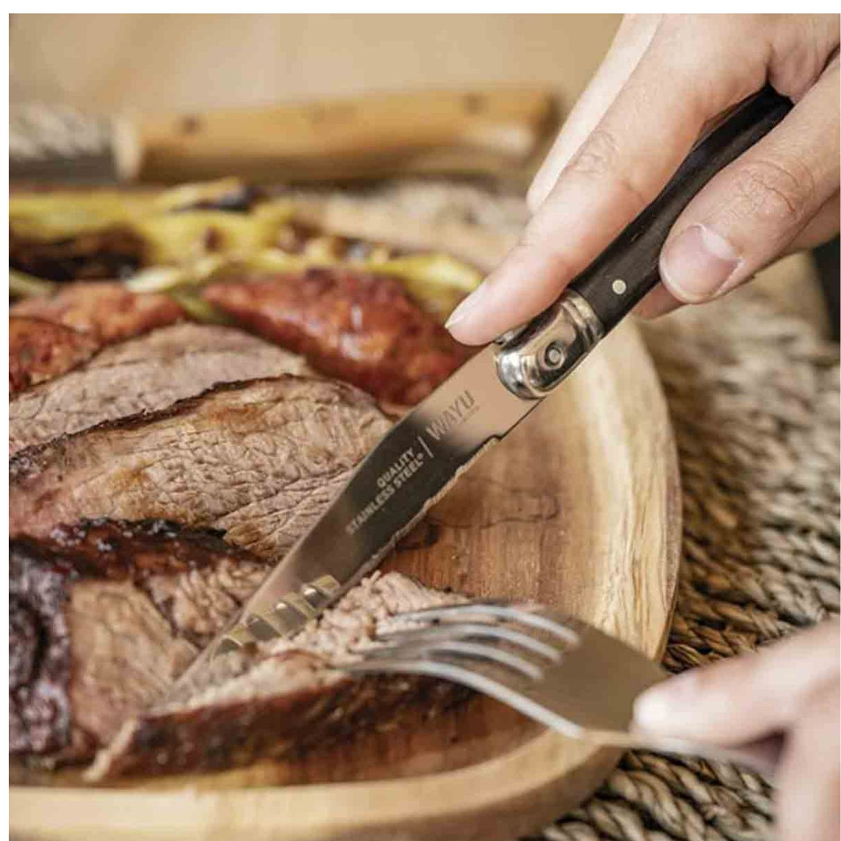 Set Cubiertos 8 Piezas Black Wayu Elegancia y Funcionalidad en Cada Comida Mejora tus comidas con estilo y comodidad. ¡Adquiere el tuyo ahora!-4