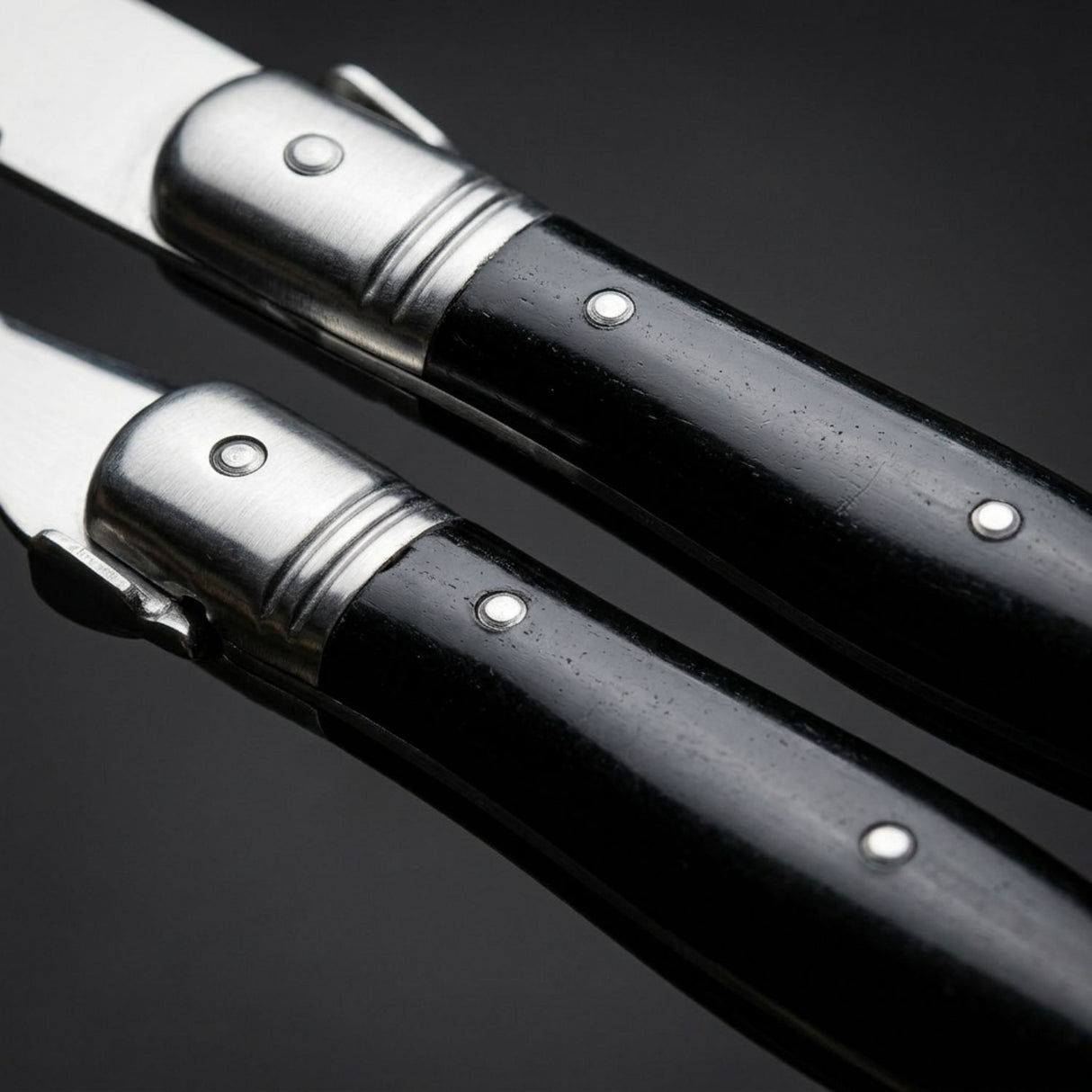 Set Cubiertos 8 Piezas Black Wayu Tenedores Cuchillos