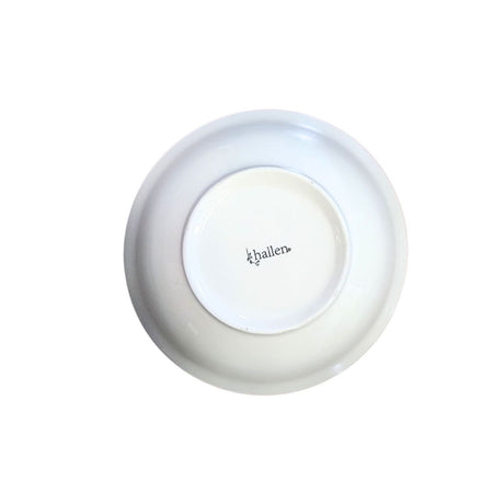 Plato hondo de porcelana blanca de 23cm con borde dorado, ideal para sopas y guisos, resistente y fácil de limpiar.-1-2-1-1