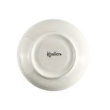 Platillo Royal de 15cm en porcelana blanca con borde dorado, ideal para servir postres y aperitivos en cenas elegantes.-3