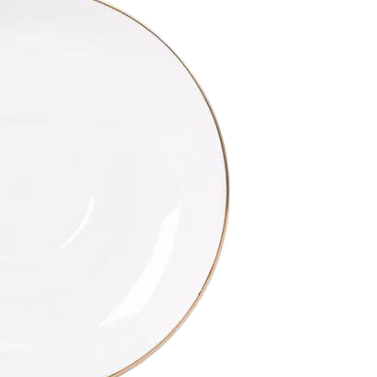 Set de taza y platillo de porcelana blanca con borde dorado, ideal para café y té. Elegante y duradero, perfecto para ocasiones especiales.-1-4-1-1