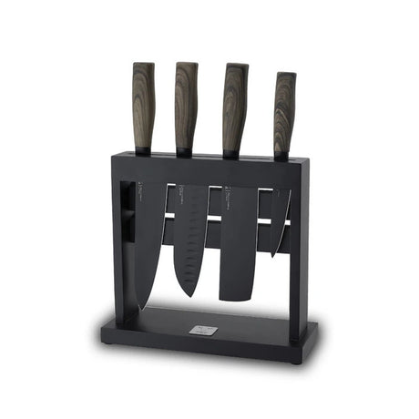 Conjunto De Cuchillos Acero Taco 4 Pcs Wayu Negro | Disparo.cl