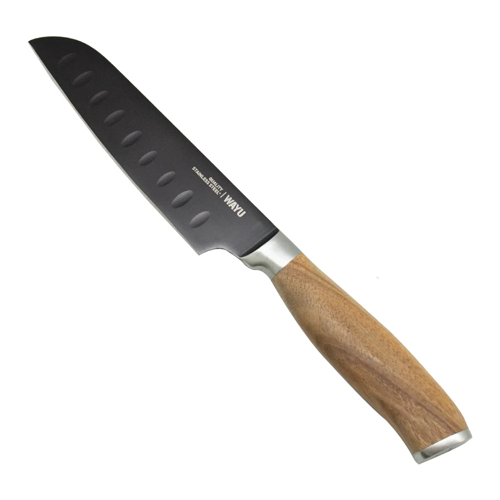 Cuchillo Santoku 14 cm Wayu Con Revestimiento Antiadherente