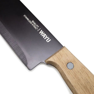 Cuchillo Prm Wayu Mango Madera Acero Antiadherente
