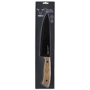 Cuchillo Prm Wayu Mango Madera Acero Antiadherente
