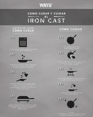 Sartén Iron Cast Wayu 24 CM: Calidad y Durabilidad para tus Preparaciones. Disfruta de una cocción uniforme y fácil limpieza. ¡Haz tu compra ahora!-4
