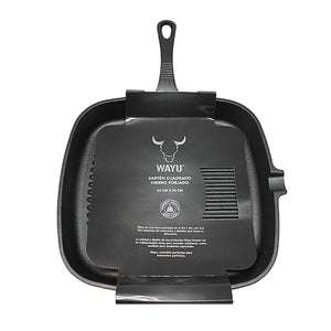 Sartén Cuadrado Wayu Iron Cast 24cm Resiste Alta Temperaturas Mejora tu cocina con este sartén duradero y versátil. ¡Cocina como un profesional hoy!-1