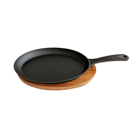 Sartén Ovalado Wayu Hierro Fundido Con Base Madera Fierro Disfruta de una cocción uniforme y duradera. ¡Haz tu compra y transforma tu cocina hoy!-1