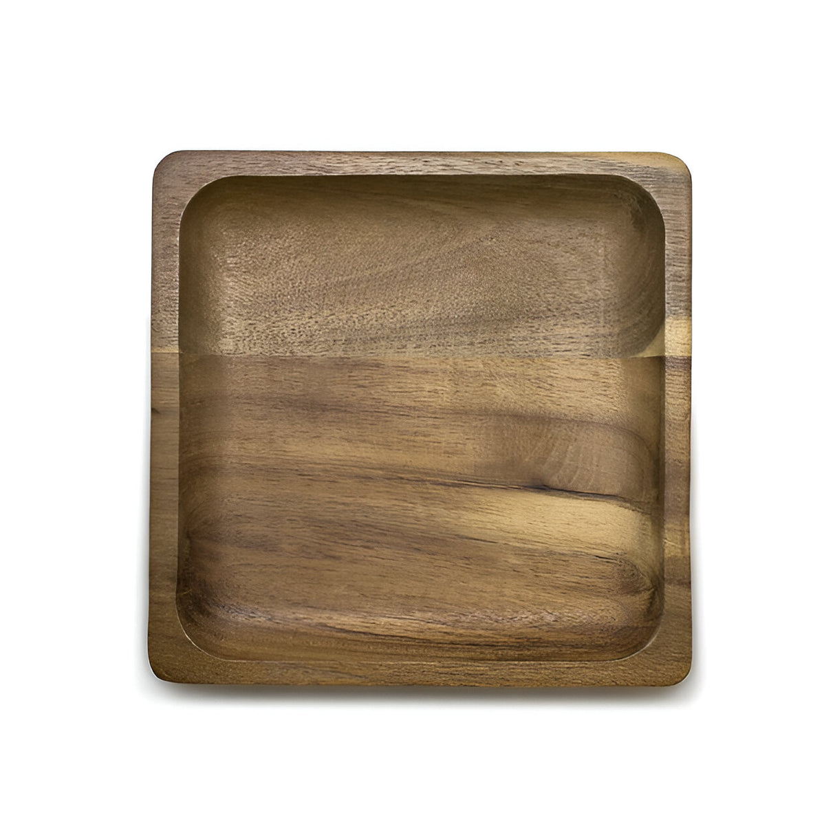 Plato Cuadrado Wayu 20x20cm Aperitivo Madera Acacia Cocina BBQ