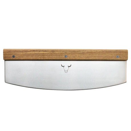 Cortador De Pizza Madera Y Filo Acero 35 cm Wayu | Disparo.cl