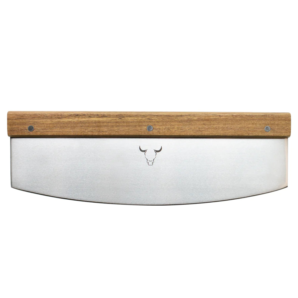 Cortador De Pizza Madera Y Filo Acero 35 cm Wayu