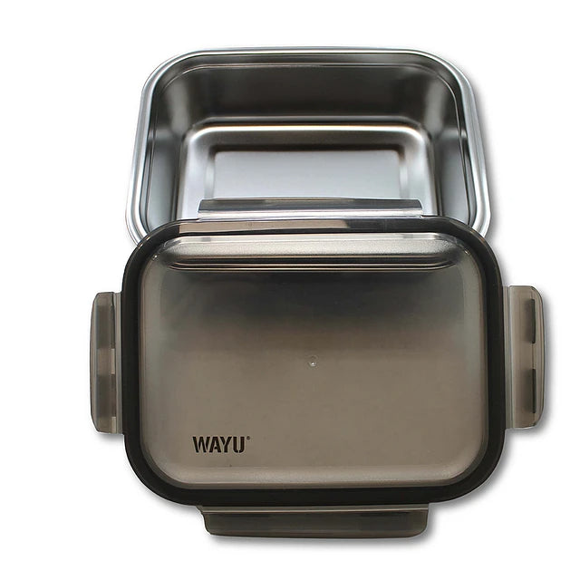 Contenedor Hermético Wayu Acero Microsafe 2300ml Premium Mantén tus alimentos frescos y organizados. ¡Adquiere el tuyo y mejora tu cocina hoy!-1-2