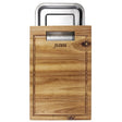 Tabla de Madera Acacia Wayu Con Bandeja de Acero Rectangular: Disfruta de una experiencia única. ¡Haz tu compra ahora y transforma tu cocina!-1