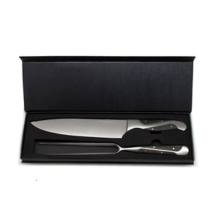 Set Parrillero Wayu Black Edition Cuchillo Con Pincho Premium