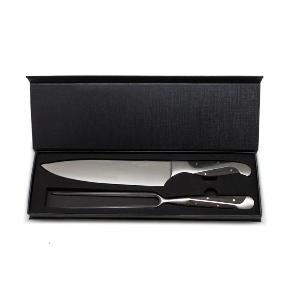 Set Parrillero Wayu Black Edition Cuchillo Con Pincho Premium Mejora tus asados con este elegante set de parrilla. ¡Haz tu pedido y disfruta de la experiencia!-4