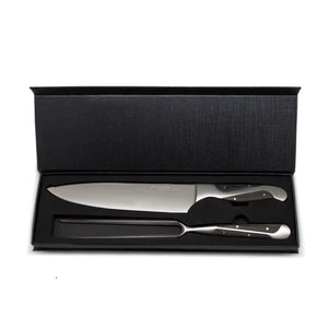 Set Parrillero Wayu Black Edition Cuchillo Con Pincho Premium Mejora tus asados con este elegante set de parrilla. ¡Haz tu pedido y disfruta de la experiencia!-4