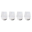 Set 4 Vasos Vidrio Cristal Redondo Wayu 580ml Liquido Coctel | Disparo.cl