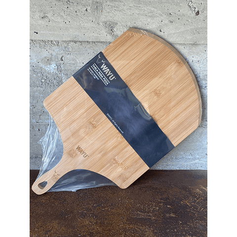 Tabla Para Pizza Wayu 46x28 Con Mango Bambu Premium Bbq