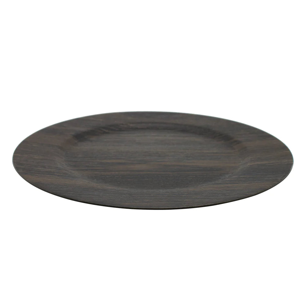 Plato Base Madera 33cm Wayu Mimbral Para Ocasiones Especiales