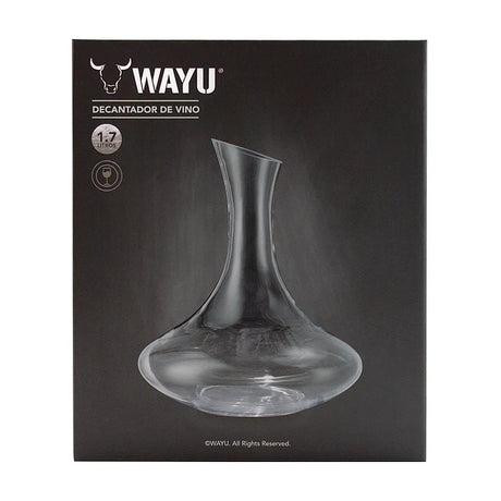 Decantador Aireador Vino 1,7 Litros Wayu Cristal Premium