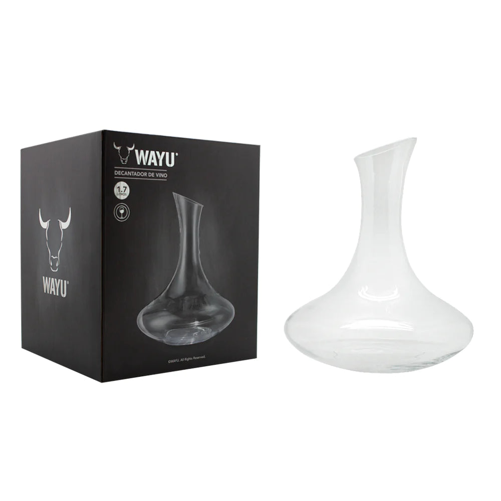 Decantador Aireador Vino 1,7 Litros Wayu Cristal Premium