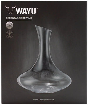Decantador Aireador Vino 1,7 Litros Wayu Cristal Premium