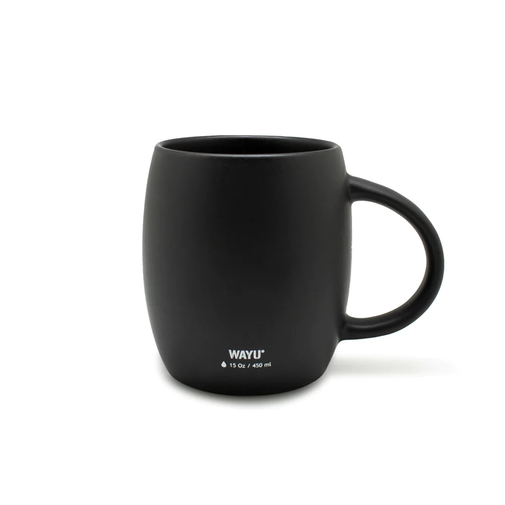 Tazón Wayu 440Ml Black Edition Vaso Cafe Te Premium Coffee