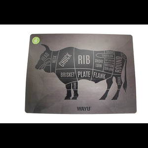 Individual Cocina 40x30cm Toro Black Wayu Mesa Quincho Asado