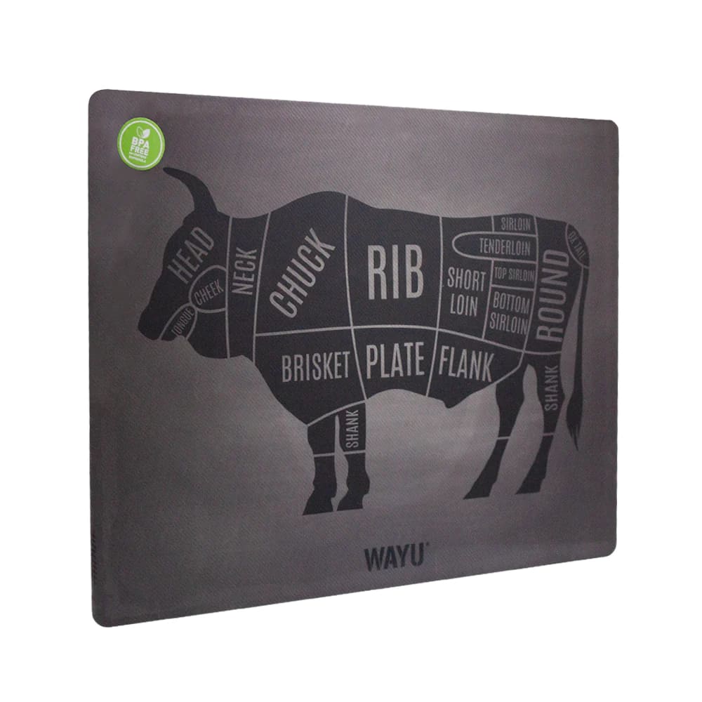 Individual Cocina 40x30cm Toro Black Wayu Mesa Quincho Asado