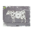 Individual Mesa Cocina 40x30cm Cortes Grey Mantel Wayu | Disparo.cl