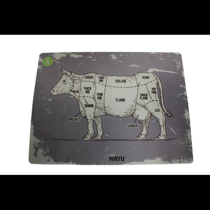 Individual Mesa Cocina 40x30cm Cortes Grey Mantel Wayu
