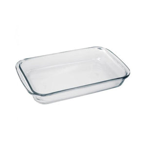 Asadera rectangular de vidrio templado con 2 flaneras. Perfecta para hornear y servir tus platillos favoritos. ¡Compra hoy y cocina como un chef!-3