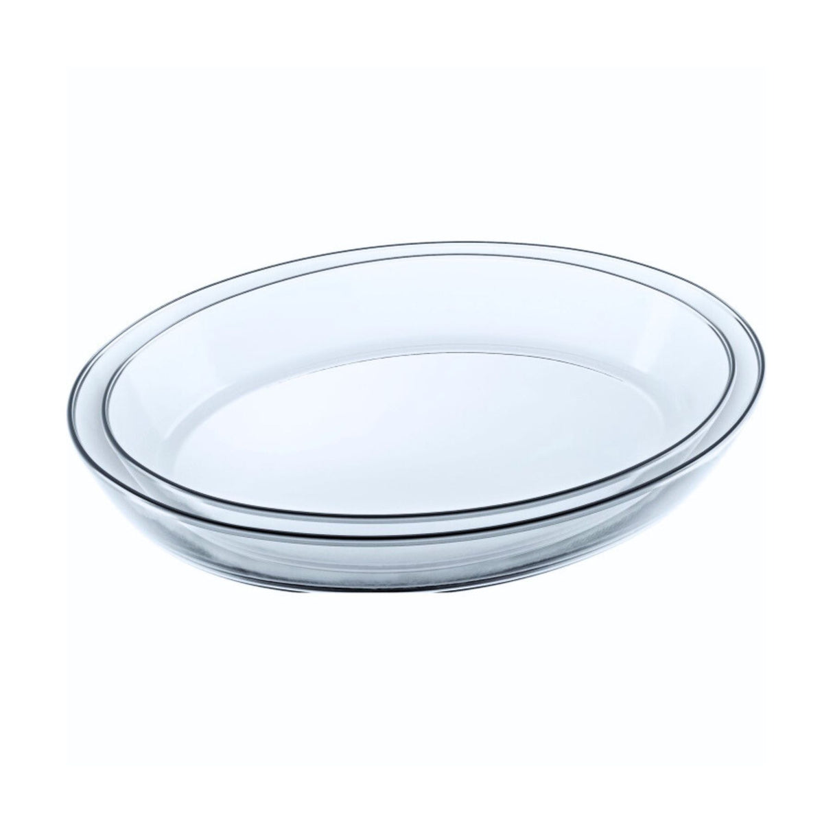 Set de asaderas ovaladas de vidrio templado, resistentes y elegantes. Perfectas para hornear y servir. ¡Compra hoy y transforma tu cocina!-2