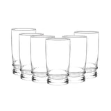 Display 6 Vasos Altos Madeira Rock 370cc Tragos Jugos Cristar