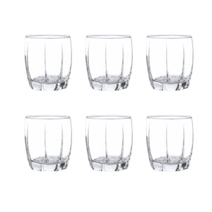 Set de 6 vasos bajos Amadeus Rocks de 353cc, perfectos para tragos y jugos. Disfruta de tus bebidas con estilo. ¡Compra hoy y sorpréndete!-1