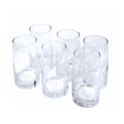 Vasos altos de vidrio Cristar Toledo, perfectos para disfrutar mojitos y bebidas. Diseño elegante y resistente. ¡Compra hoy y eleva tu mesa!-1