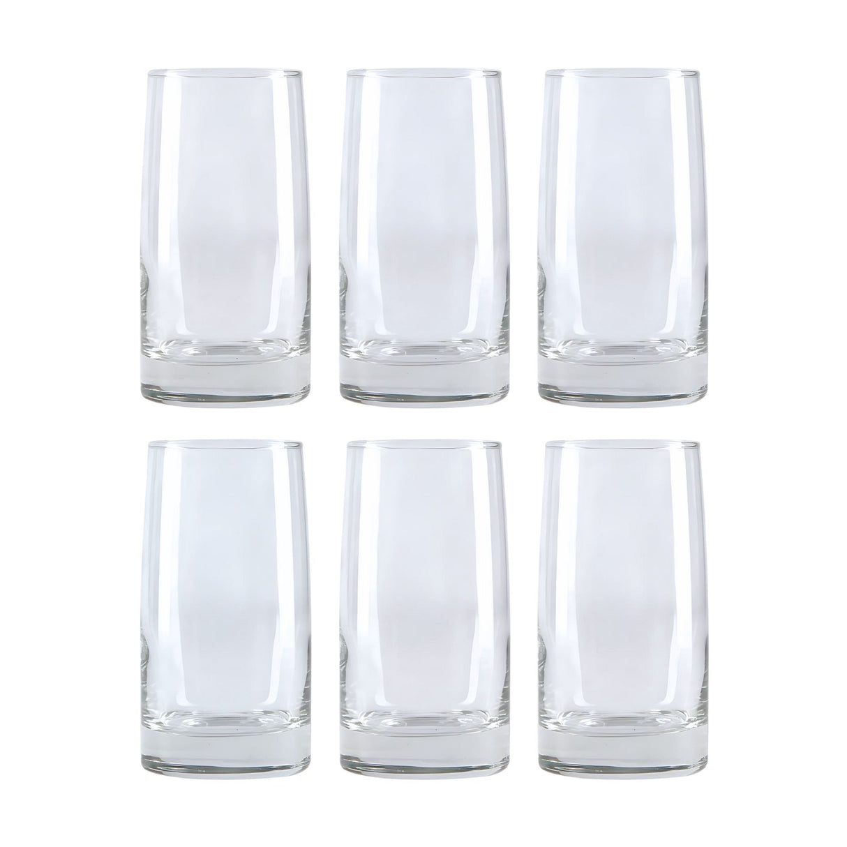 Vasos altos de vidrio Cristar Toledo, perfectos para disfrutar mojitos y bebidas. Diseño elegante y resistente. ¡Compra hoy y eleva tu mesa!-3