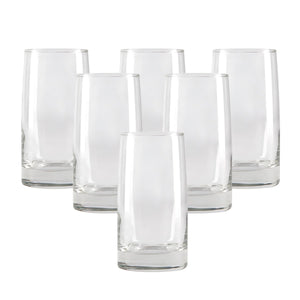 Vasos altos de vidrio Cristar Toledo, perfectos para disfrutar mojitos y bebidas. Diseño elegante y resistente. ¡Compra hoy y eleva tu mesa!-4