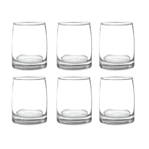 Set de 6 vasos bajos de 366cc ideales para mojitos y bebidas. Diseño elegante en vidrio Cristar. ¡Compra hoy y eleva tus reuniones!-1