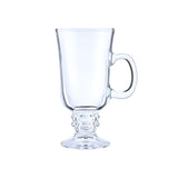 Set 2 Vasos Grande Cafe Cappuccino Vidrio Cristal 230cc Allegra