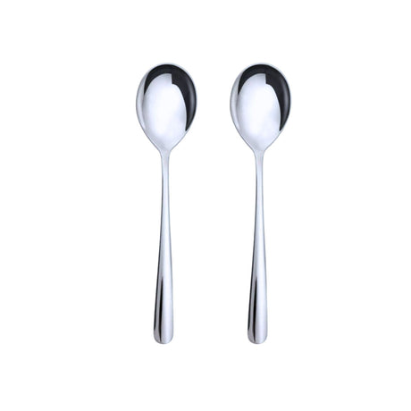 Set de 2 cucharas tenedor para ensaladas Luna Krons. Diseño elegante y funcional, perfectas para servir con estilo. ¡Compra hoy y transforma tus comidas!-2