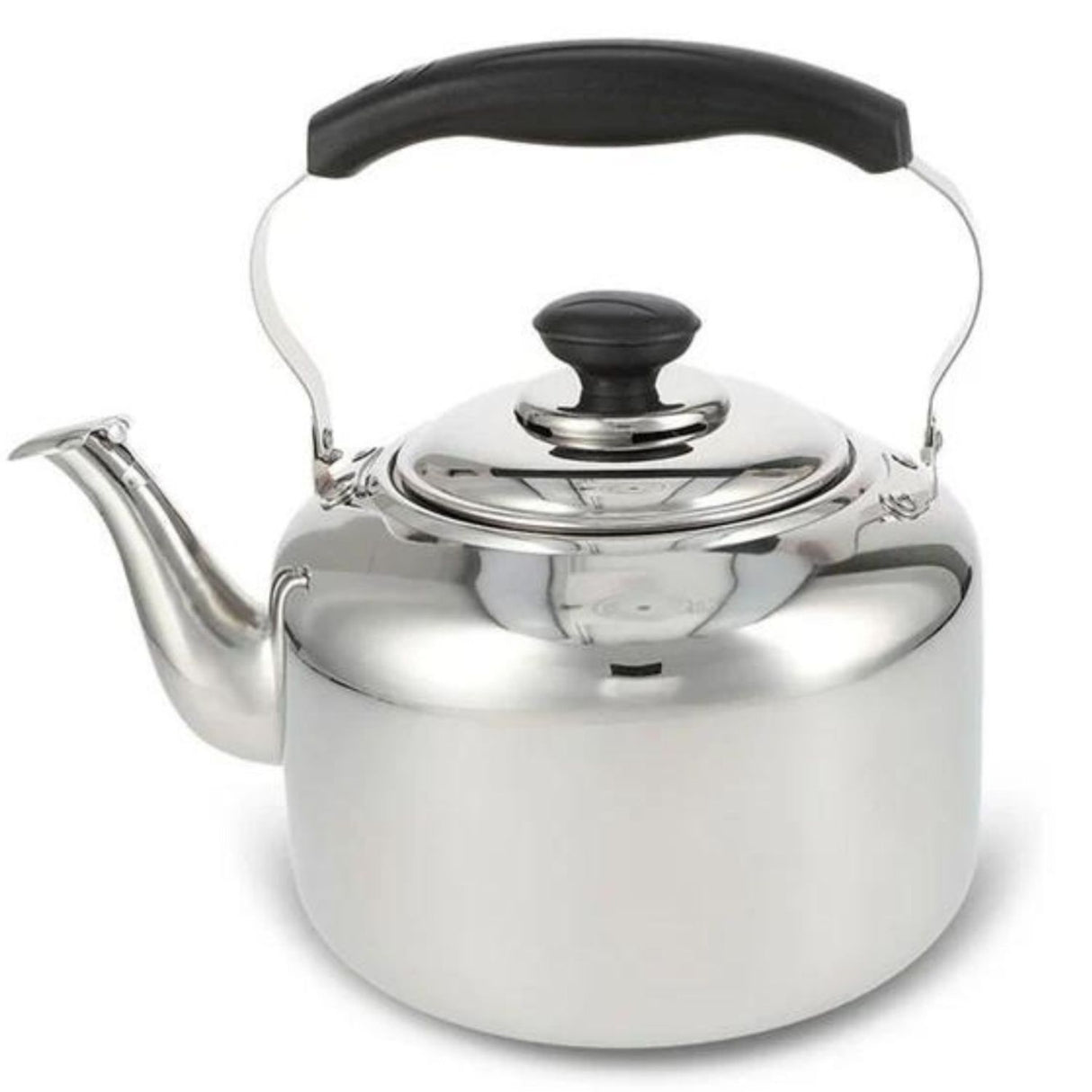 Tetera Trieste de 3 litros en acero inoxidable, con mango reforzado para mayor seguridad. ¡Prepara tus infusiones favoritas, compra ahora!-1