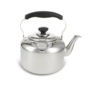 Tetera Trieste de 4 litros en acero inoxidable, con mango reforzado para mayor seguridad. Perfecta para tus infusiones. ¡Compra ahora y disfruta!-3